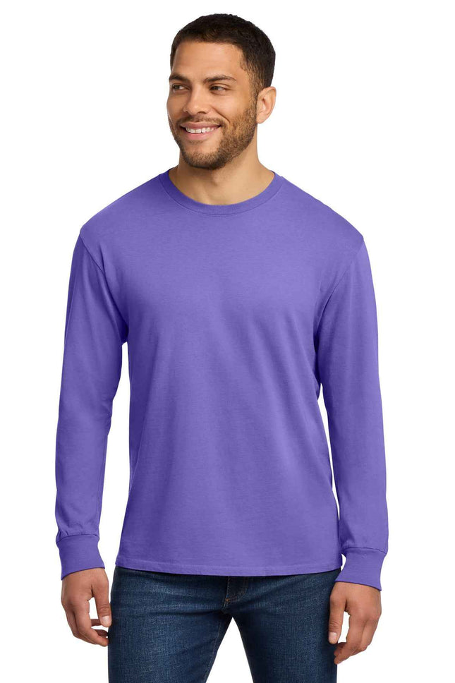Port & Co Beach Wash GarmentDyed Long Sleeve Tee PC099LS