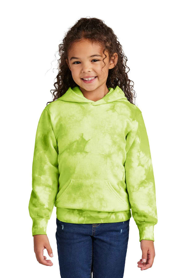 Port & Co Youth Crystal TieDye Pullover Hoodie PC144Y