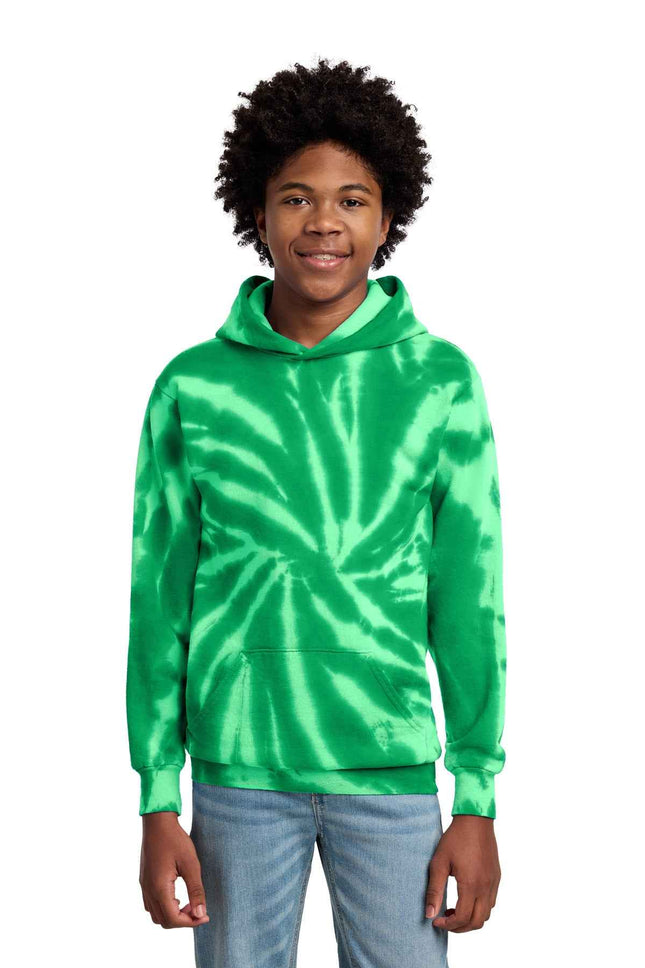 Port & Co Youth TieDye Pullover Hooded Sweatshirt PC146Y