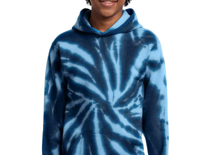 Port & Co Youth TieDye Pullover Hooded Sweatshirt PC146Y