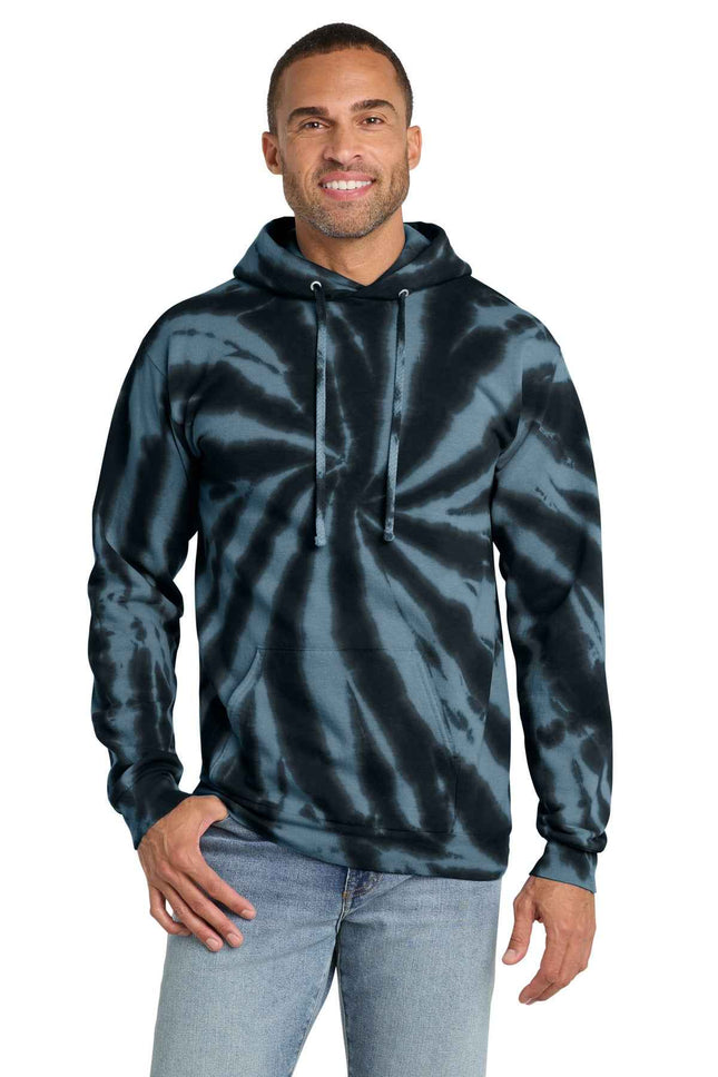 Port & Co TieDye Pullover Hooded Sweatshirt PC146
