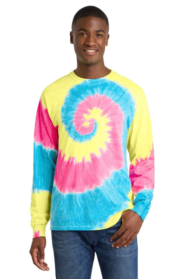 Port & Co TieDye Long Sleeve Tee PC147LS