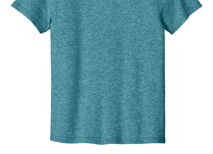 Port & Co Youth Easy Cotton Tee PC43Y Vivid Teal Heather