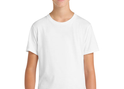 Port & Co Youth Fan Favorite Tee PC450Y White