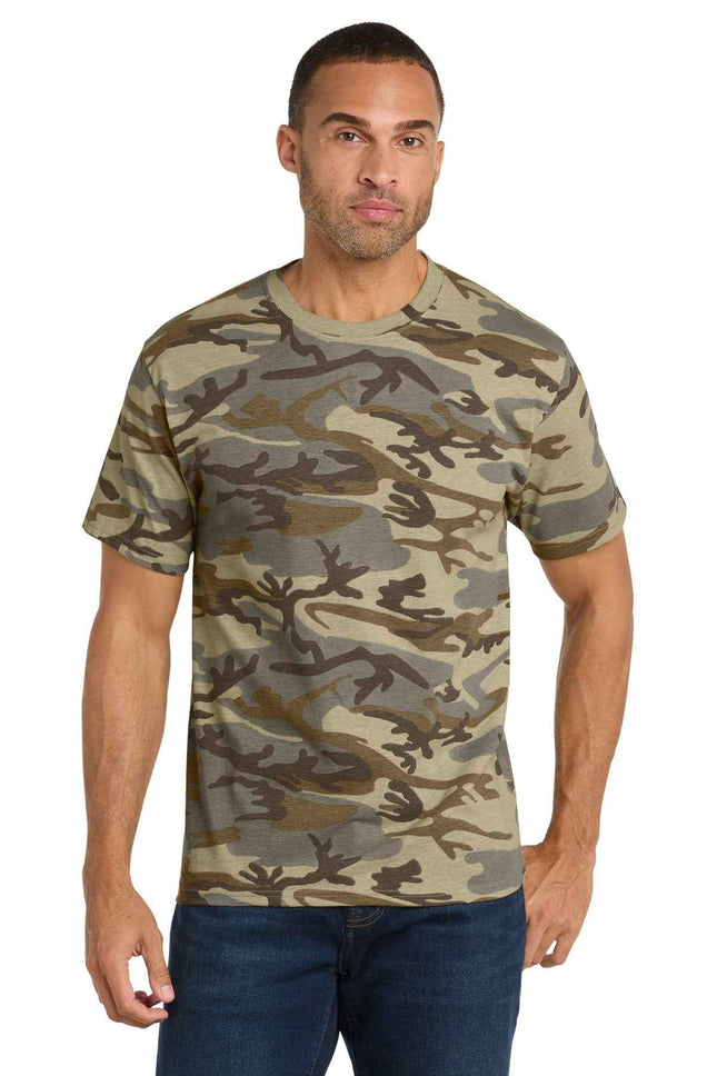 Port & Co Core Cotton Camo Tee PC54C