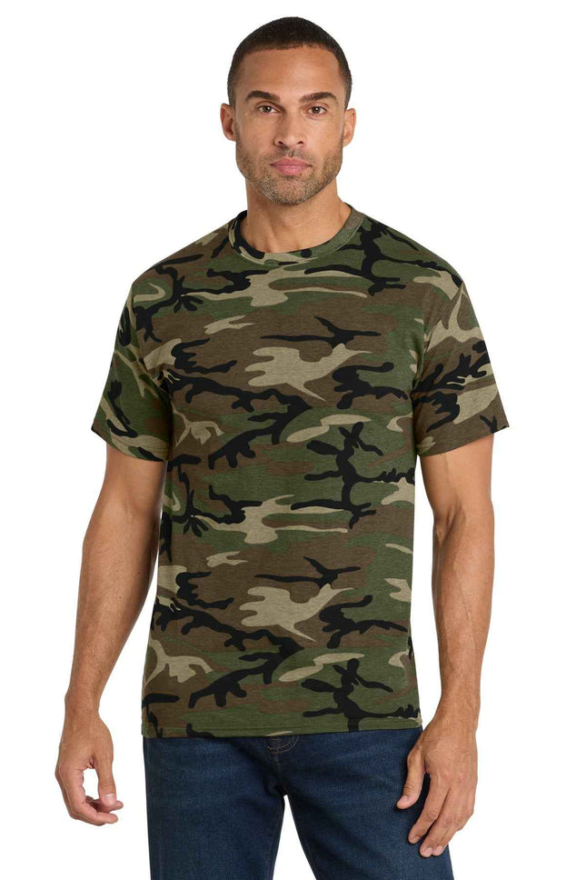 Port & Co Core Cotton Camo Tee PC54C