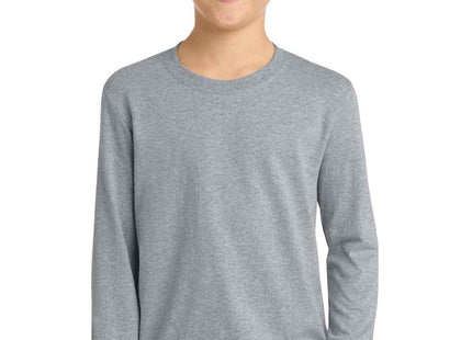 Port & Co Youth Long Sleeve Core Cotton Tee PC54YLS
