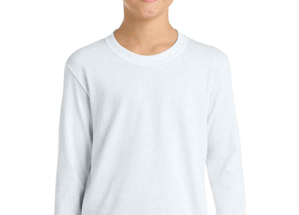 Port & Co Youth Long Sleeve Core Cotton Tee PC54YLS