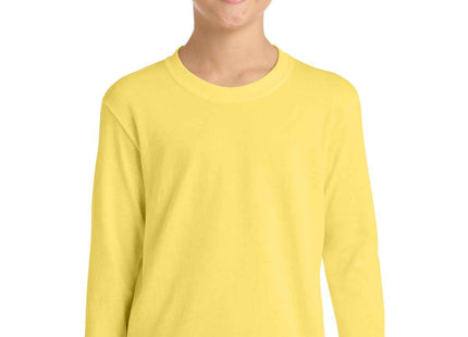 Port & Co Youth Long Sleeve Core Cotton Tee PC54YLS