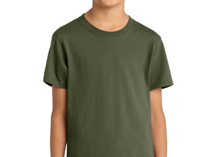 Port & Co Youth Core Cotton Tee PC54Y Olive Drab Green