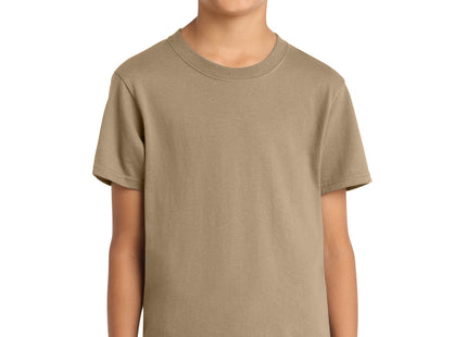 Port & Co Youth Core Cotton Tee PC54Y Sand