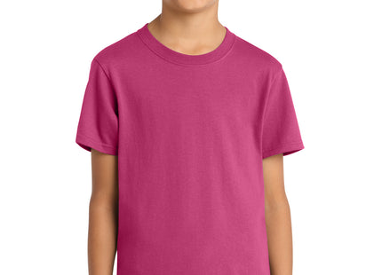 Port & Co Youth Core Cotton Tee PC54Y Sangria