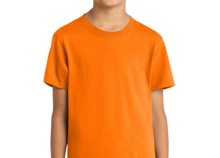 Port & Co Youth Core Cotton Tee PC54Y Tennessee Orange