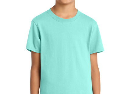 Port & Co Youth Core Cotton Tee PC54Y True Celadon