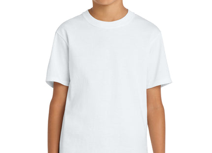 Port & Co Youth Core Cotton Tee PC54Y White