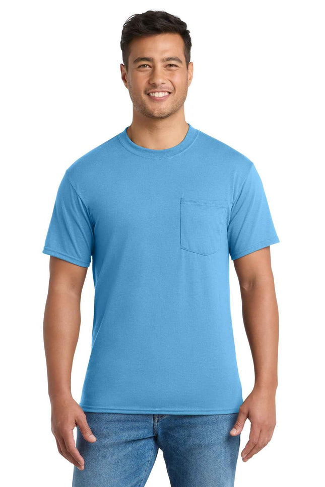 Port & Co Core Blend Pocket Tee PC55P