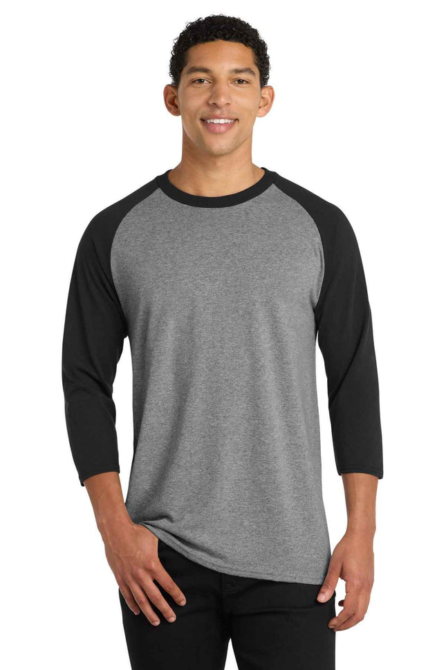 Port & Co Core Blend 3/4Sleeve Raglan Tee PC55RS