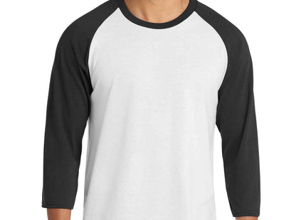 Port & Co Core Blend 3/4Sleeve Raglan Tee PC55RS