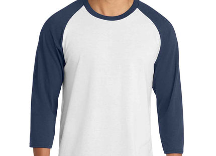 Port & Co Core Blend 3/4Sleeve Raglan Tee PC55RS