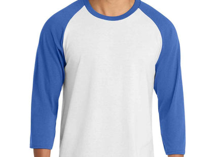 Port & Co Core Blend 3/4Sleeve Raglan Tee PC55RS