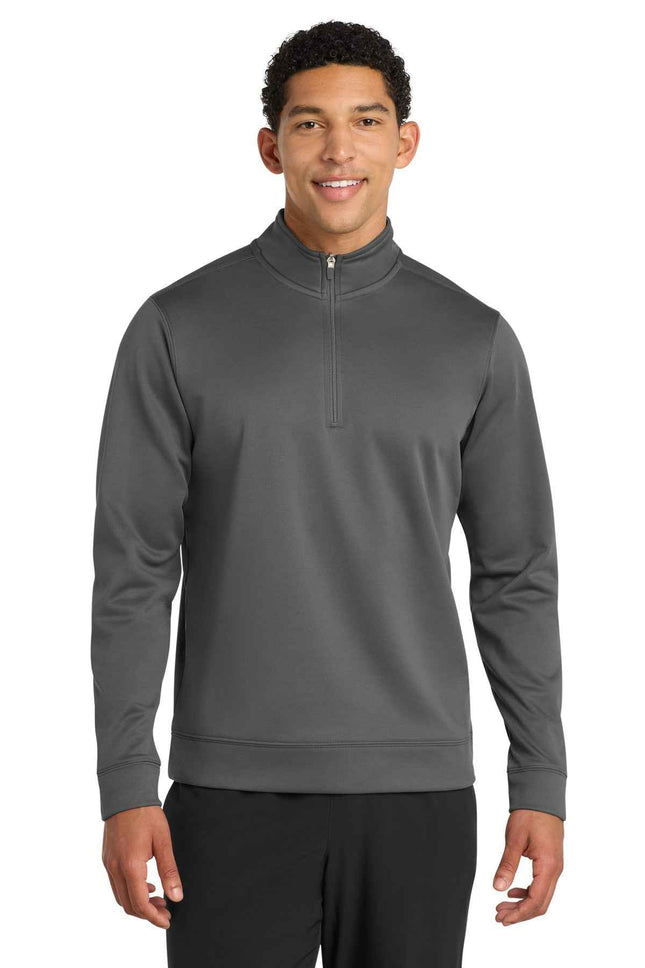 Port & Co Performance Fleece 1/4Zip Pullover Sweatshirt PC590Q