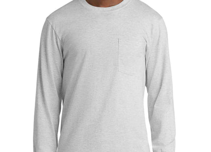Port & Co Tall Long Sleeve Essential Pocket Tee PC61LSPT