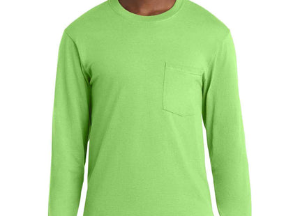 Port & Co Long Sleeve Essential Pocket Tee PC61LSP