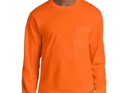 Port & Co Long Sleeve Essential Pocket Tee PC61LSP