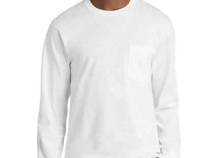 Port & Co Long Sleeve Essential Pocket Tee PC61LSP