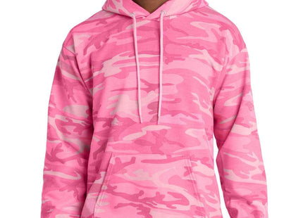 Port & Co Core Fleece Camo Pullover Hooded Sweatshirt PC78HC
