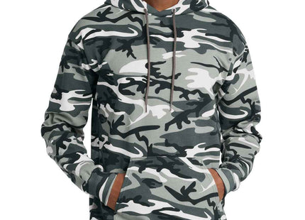 Port & Co Core Fleece Camo Pullover Hooded Sweatshirt PC78HC