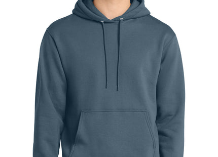 Port & Co Core Fleece Pullover Hooded Sweatshirt PC78H Steel Blue