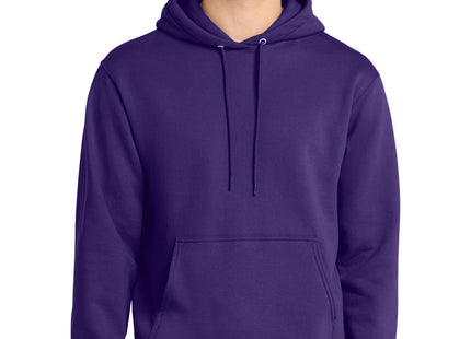 Port & Co Core Fleece Pullover Hooded Sweatshirt PC78H Team Purple
