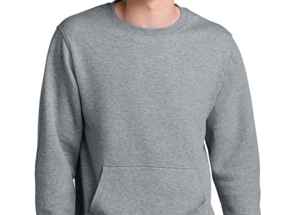 Port & Co Core Fleece Crewneck Pocket Sweatshirt PC78PKT