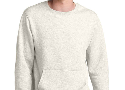 Port & Co Core Fleece Crewneck Pocket Sweatshirt PC78PKT