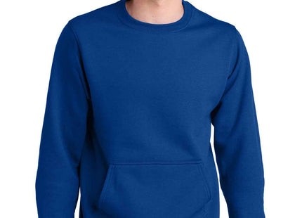 Port & Co Core Fleece Crewneck Pocket Sweatshirt PC78PKT