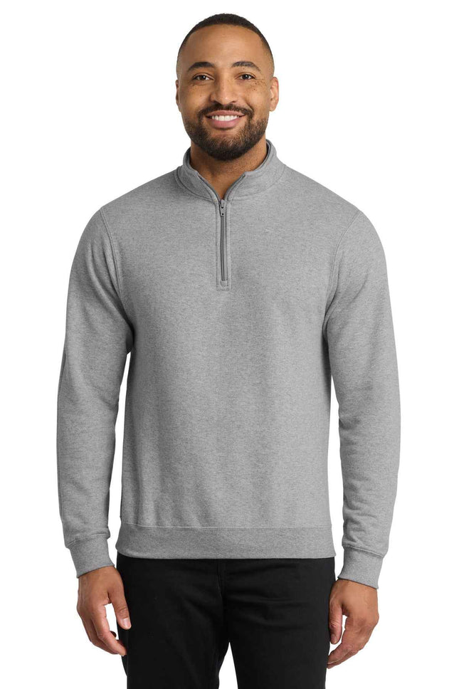 Port & Co Core Fleece 1/4Zip Pullover Sweatshirt PC78Q