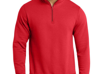 Port & Co Core Fleece 1/4Zip Pullover Sweatshirt PC78Q