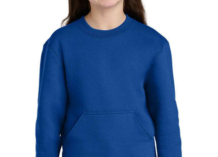 Port & Co Youth Core Fleece Crewneck Pocket Sweatshirt PC78YPKT