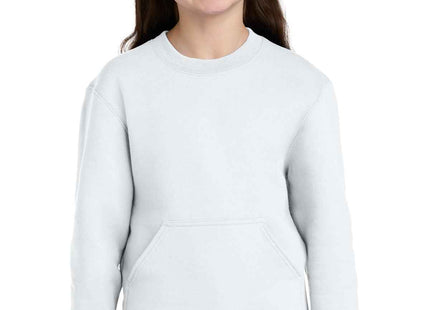 Port & Co Youth Core Fleece Crewneck Pocket Sweatshirt PC78YPKT