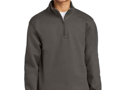 Port & Co Youth Core Fleece 1/4Zip Pullover Sweatshirt PC78YQ