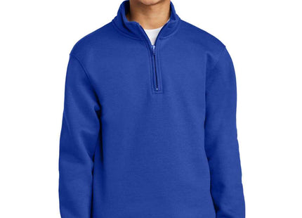 Port & Co Youth Core Fleece 1/4Zip Pullover Sweatshirt PC78YQ