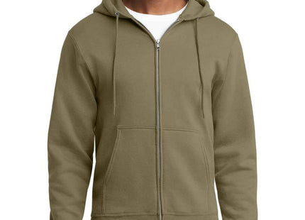 Port & Co Core Fleece FullZip Hooded Sweatshirt PC78ZH
