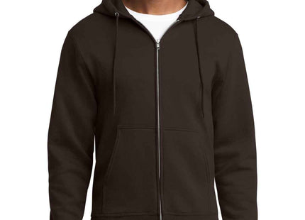 Port & Co Core Fleece FullZip Hooded Sweatshirt PC78ZH