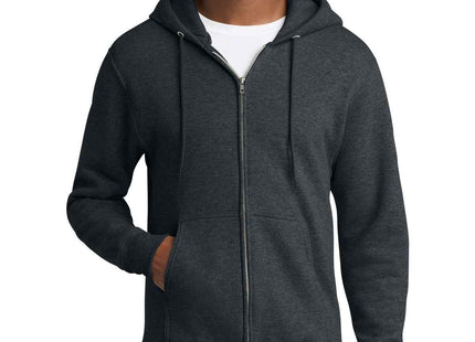 Port & Co Core Fleece FullZip Hooded Sweatshirt PC78ZH