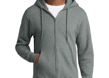 Port & Co Core Fleece FullZip Hooded Sweatshirt PC78ZH