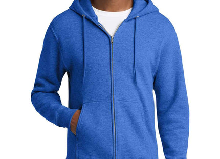 Port & Co Core Fleece FullZip Hooded Sweatshirt PC78ZH