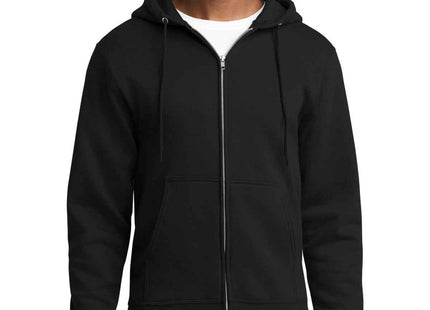 Port & Co Core Fleece FullZip Hooded Sweatshirt PC78ZH