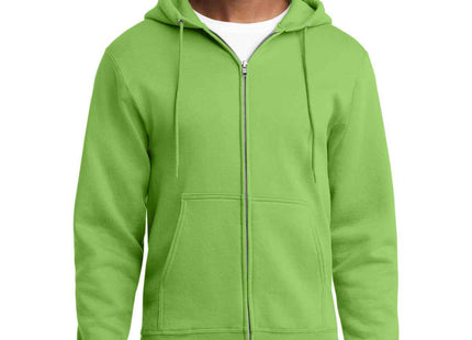 Port & Co Core Fleece FullZip Hooded Sweatshirt PC78ZH
