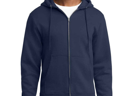 Port & Co Core Fleece FullZip Hooded Sweatshirt PC78ZH